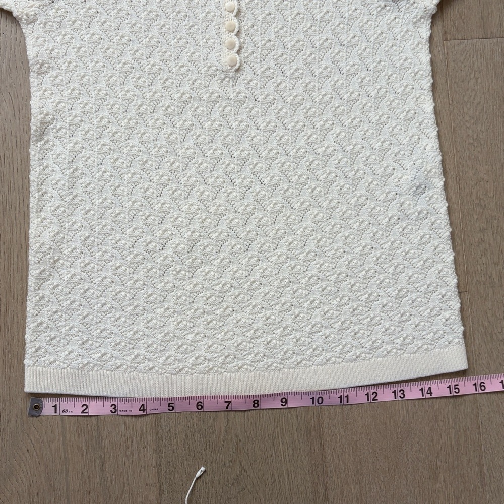 NWOT sezane alexa jumper ecru size small - Picture 11 of 16